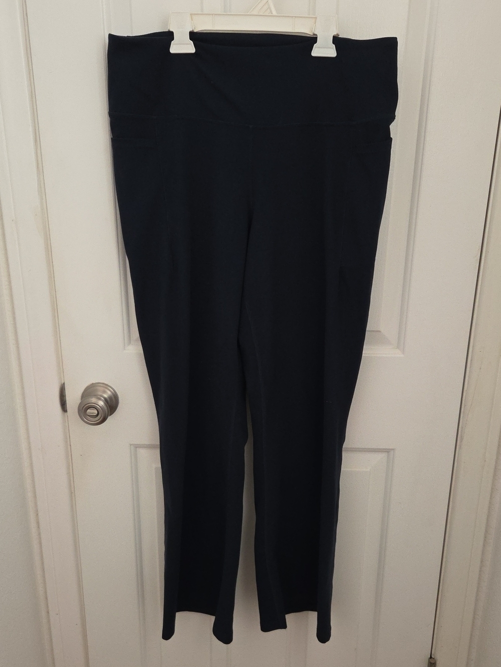 Jockey Straight-Leg Black Stretch Pants